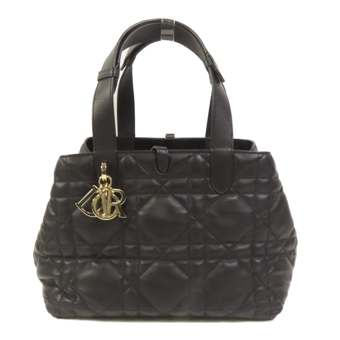 Dior Toujours Medium Black Calfskin Shoulder Bag with Gold Hardware (1 of 16)