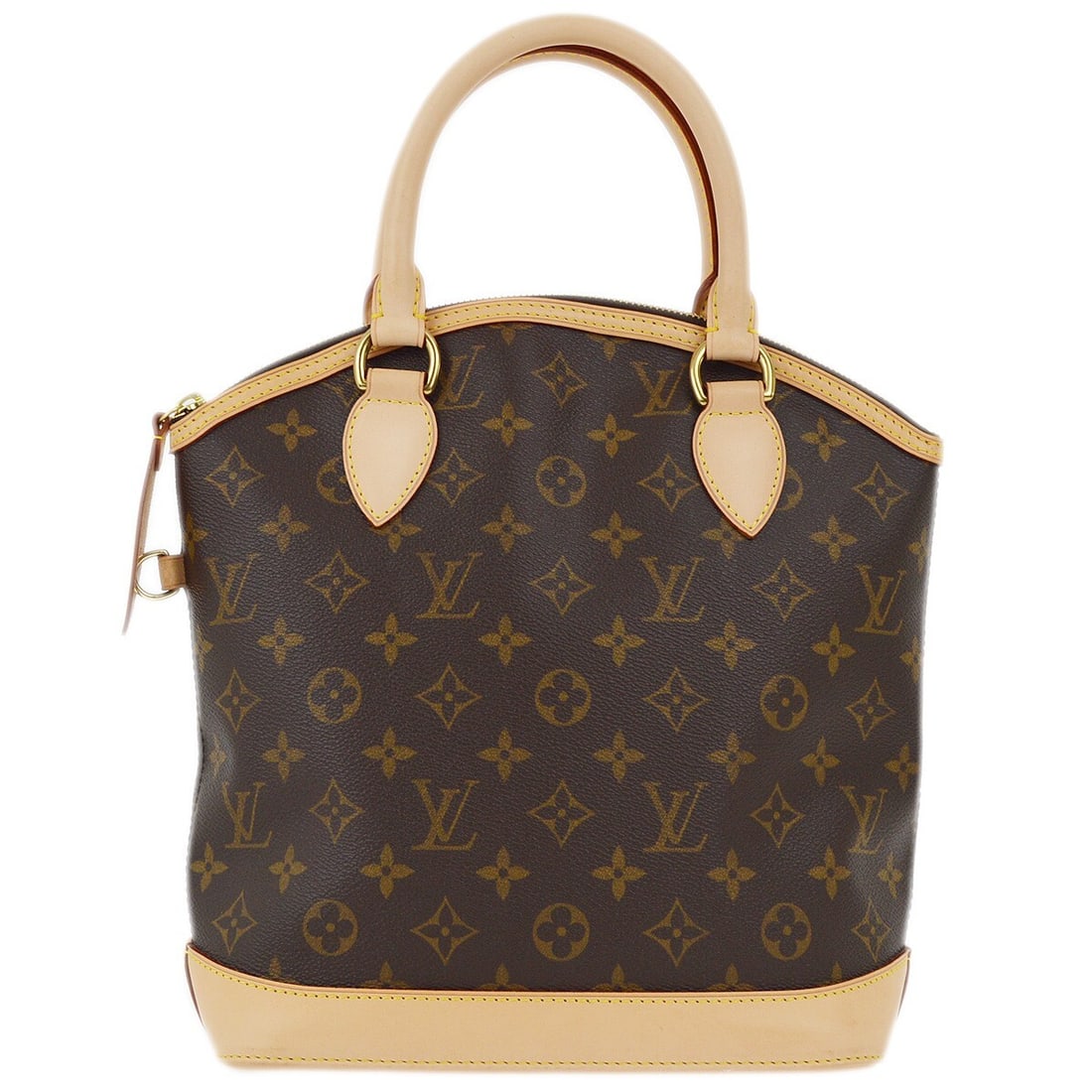 Louis Vuitton Monogram Lockit Tote Handbag M40102 Zipper Closure Brown Canvas (1 of 10)