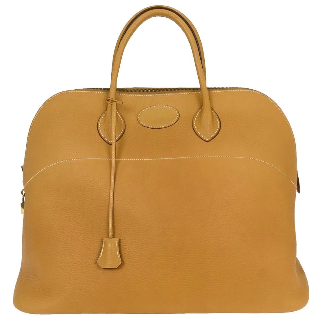 Hermes Bolide 45 Brown Leather Handbag with Double Handles (1 of 10)