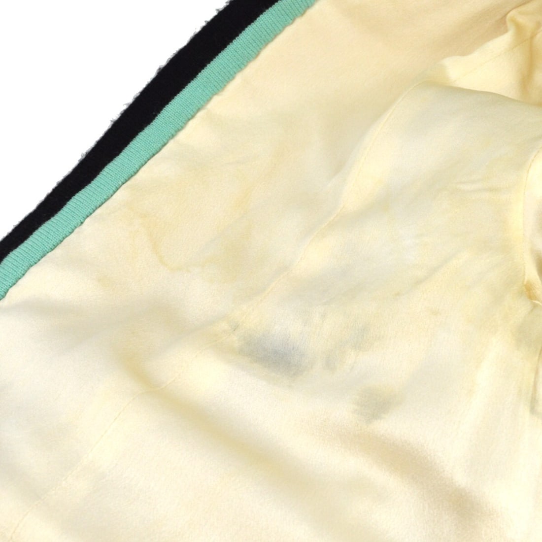 Chanel Off-White Black Fur Jacket Coat with Silk Lining - 8