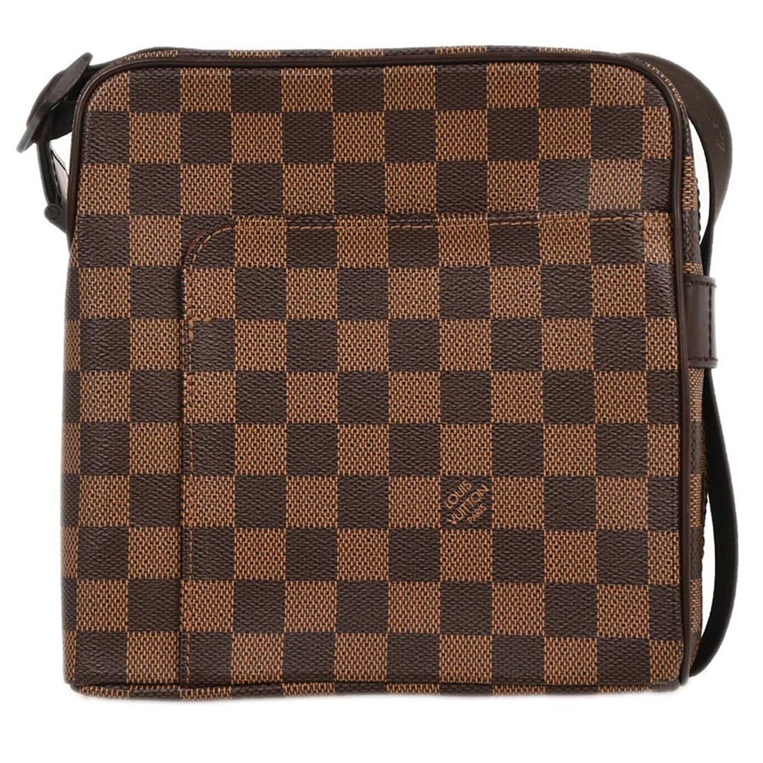 Louis Vuitton Olaf PM Damier Canvas Shoulder Bag N41442 Brown: Louis Vuitton Olaf PM Damier Canvas Shoulder Bag N41442 Brown This Louis Vuitton Damier Olaf PM Shoulder Bag is a stylish and functional accessory that embodies the brand's luxurious craftsmanship. Fe