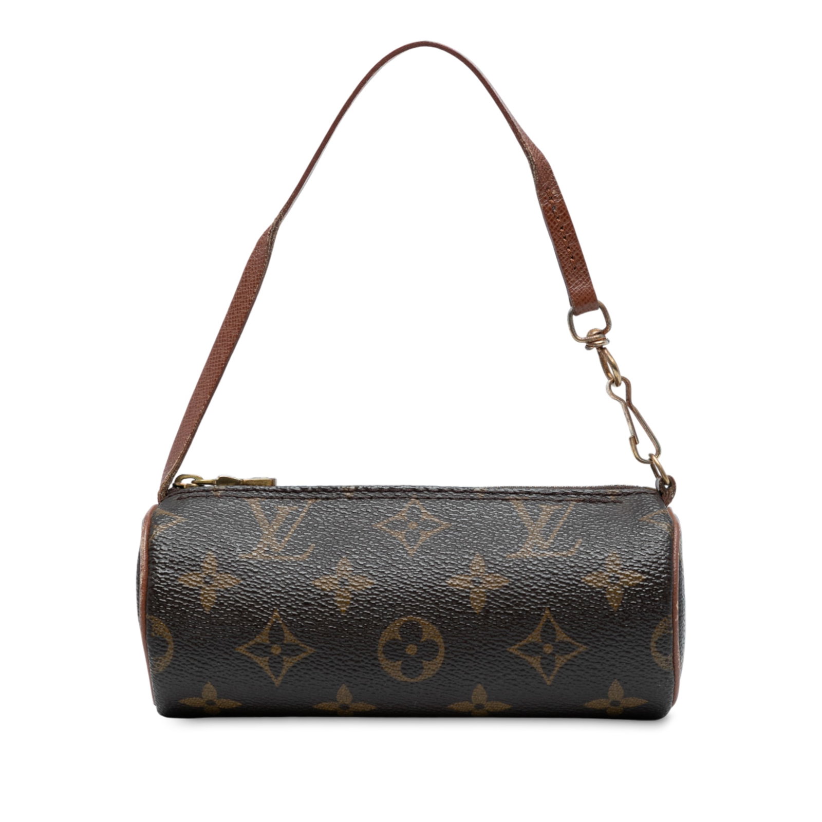 Louis Vuitton Monogram Papillon Pochette Bag Brown Canvas: Louis Vuitton Monogram Papillon Pochette Bag Brown Canvas Introducing the Louis Vuitton Monogram Papillon Pochette, a stylish and compact bag crafted from durable monogram canvas. This elegant piece f