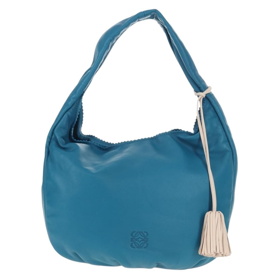 Blue Leather Anagram Shoulder Bag by Loewe 27cm (1 of 18)
