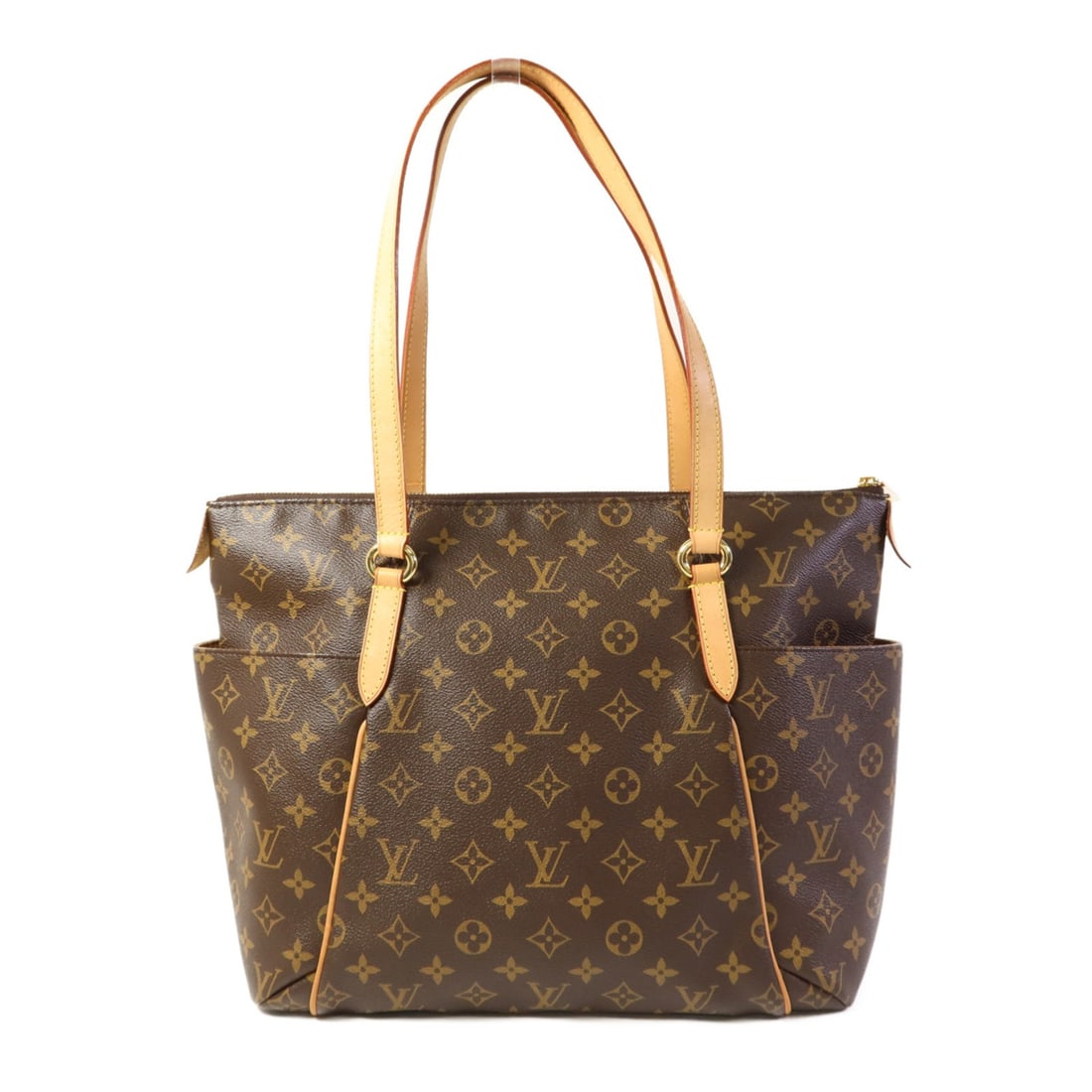 LOUIS VUITTON Totally MM GHW Tote Bag Monogram Brown M56689: LOUIS VUITTON Totally MM GHW Tote Bag Monogram Brown M56689 The LOUIS VUITTON Totally MM Shoulder Tote Bag is a stylish and functional accessory crafted from durable PVC coated canvas in a classic bro