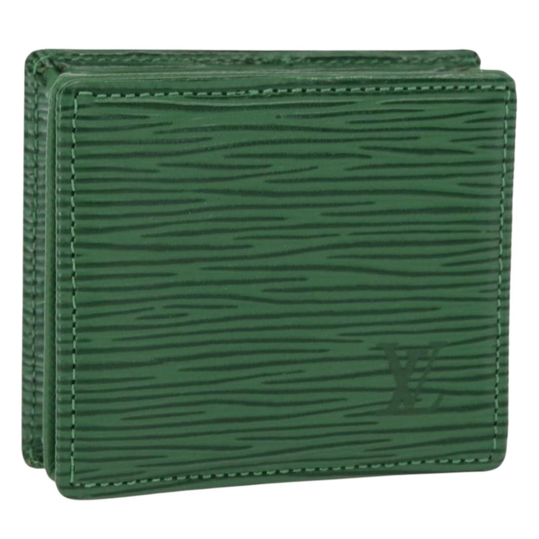 LOUIS VUITTON Epi Leather Coin Purse Green M63694 Auth France (1 of 18)