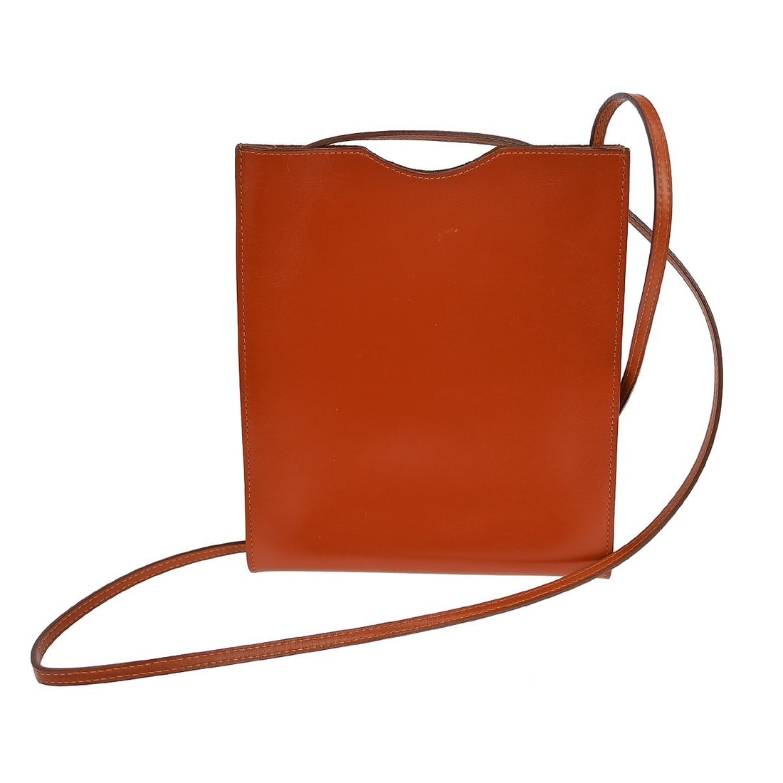 Hermes Onimaitou Brown Box Calf Suede Lined Shoulder Pochette Bag: Hermes Onimaitou Brown Box Calf Suede Lined Shoulder Pochette Bag This Hermes Onimaitou shoulder bag features a small, structured design crafted from brown box calf leather with a suede lining. Design