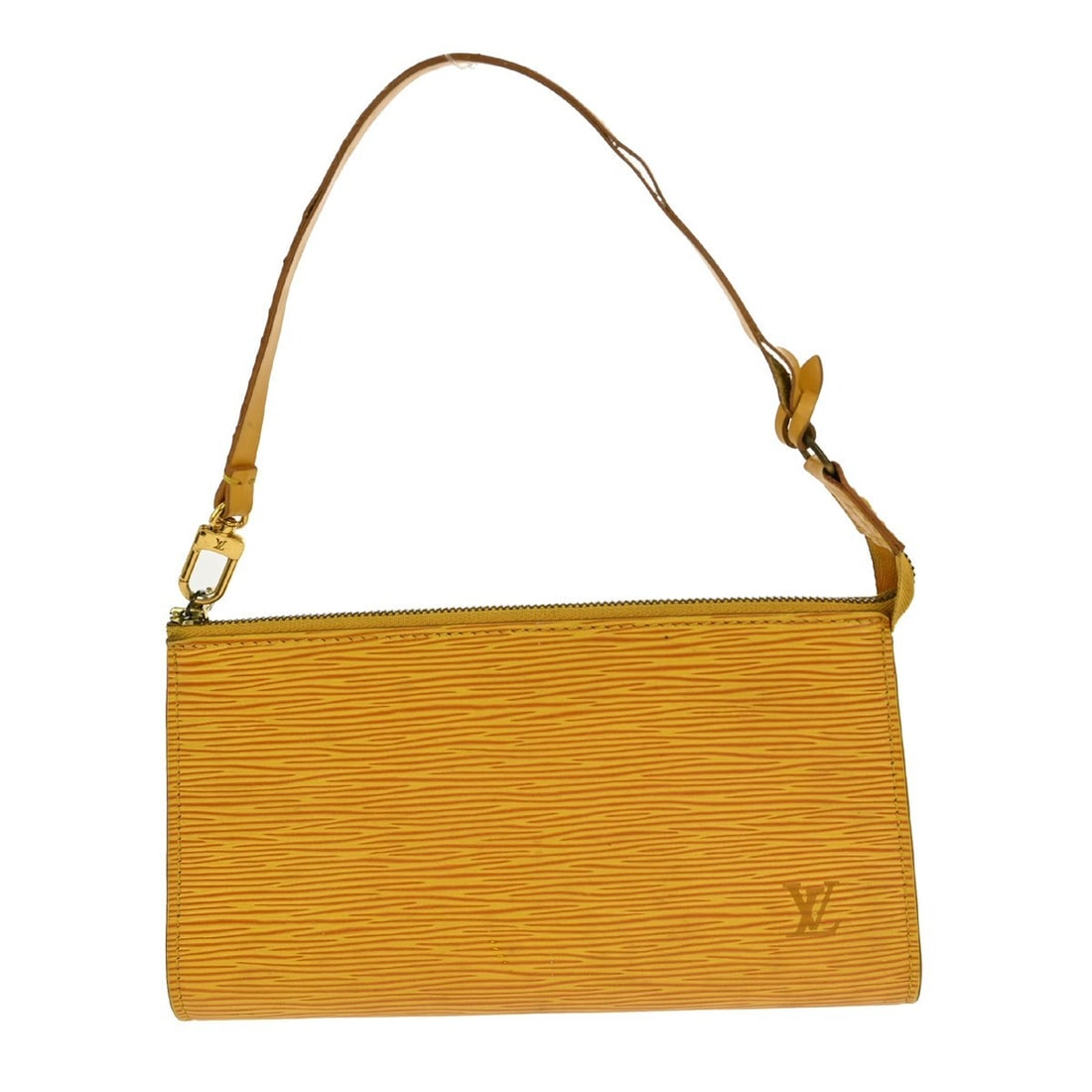 Louis Vuitton Epi Leather Yellow Pochette Accessoires 21 Clutch M52959: Louis Vuitton Epi Leather Yellow Pochette Accessoires 21 Clutch M52959 The Louis Vuitton Epi Pochette Accessoires 21 Handbag is a stylish and versatile accessory, perfect for both everyday use and spe