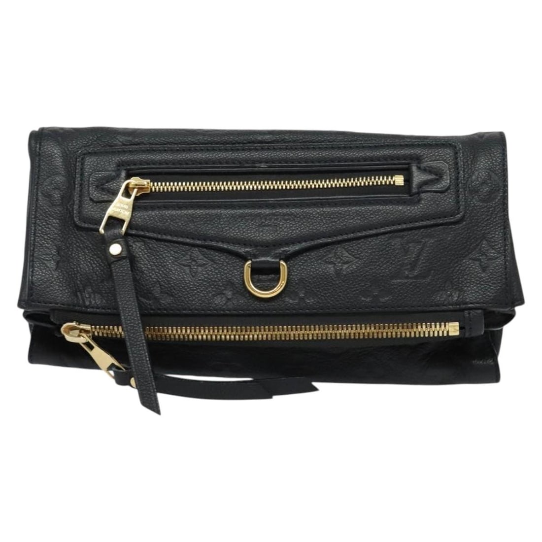 Louis Vuitton Petillante Black Leather Clutch 26cm x 13cm x 5cm: Louis Vuitton Petillante Black Leather Clutch 26cm x 13cm x 5cm This Louis Vuitton Petillante clutch is crafted from black Monogram Empreinte leather, designed for women. The clutch features metal fit