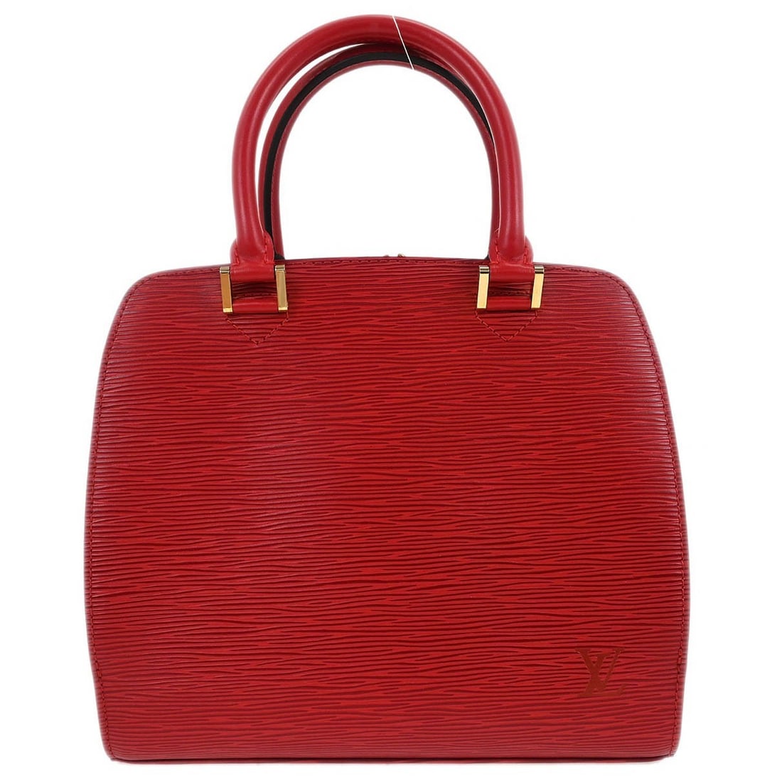 Louis Vuitton Red Epi Leather Pont Neuf Handbag M52057: Louis Vuitton Red Epi Leather Pont Neuf Handbag M52057 This Louis Vuitton Pont Neuf Handbag is a stunning accessory crafted from high-quality Epi leather in a vibrant red hue. Designed for casual occa