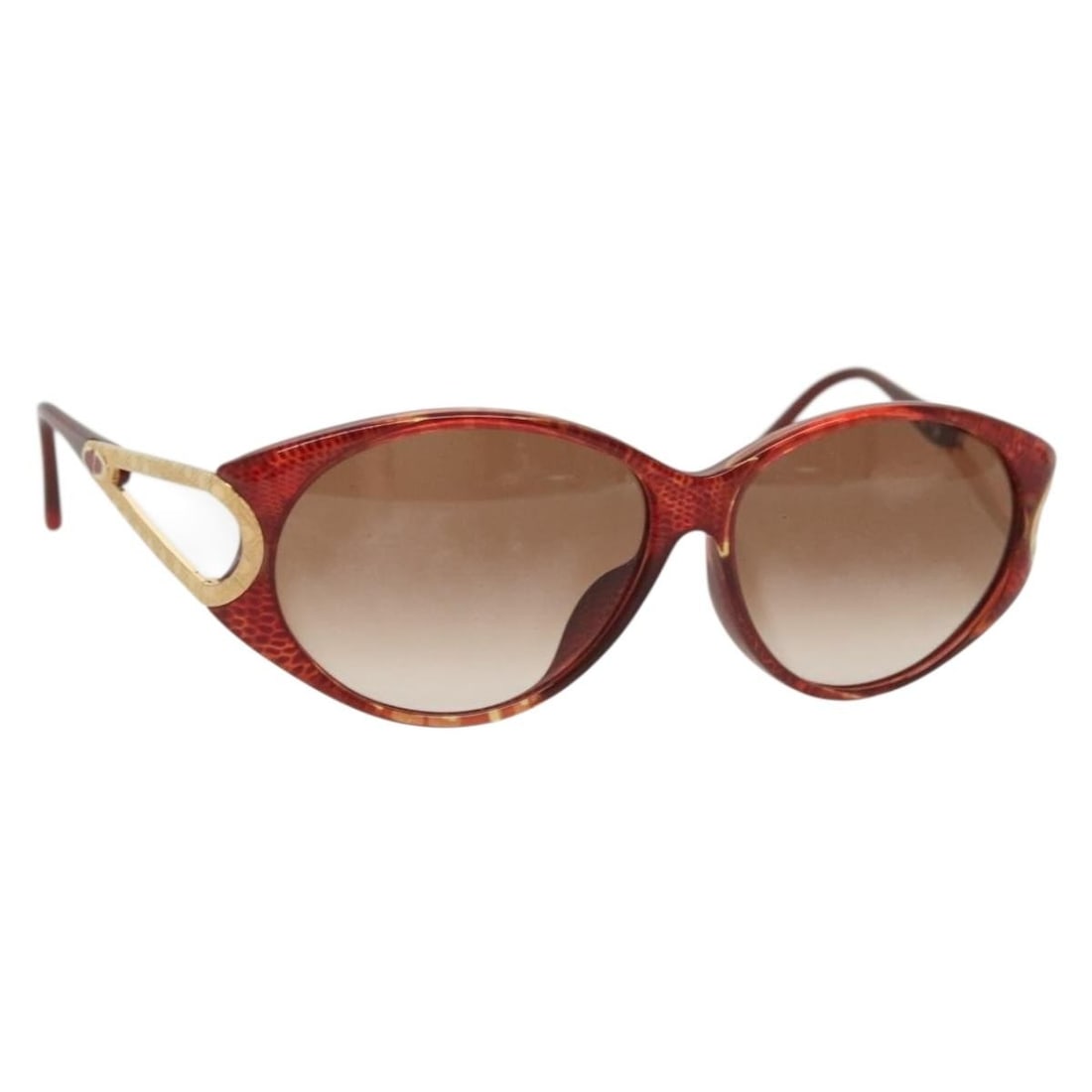 Christian Dior Red Plastic Female Sunglasses 14.5cm Wide: Christian Dior Red Plastic Female Sunglasses 14.5cm Wide Christian Dior female sunglasses crafted from red plastic with metal fittings. The sunglasses feature a width of 14.5 cm and a height of 5 cm.