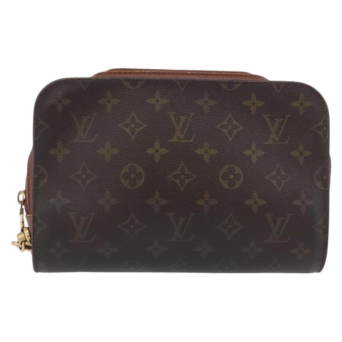 Pochette Orsay clutch bag in brown monogram canvas by Louis Vuitton: Pochette Orsay clutch bag in brown monogram canvas by Louis Vuitton The Louis Vuitton Pochette Orsay features the iconic Monogram canvas in brown, designed for women. This piece is crafted in France a