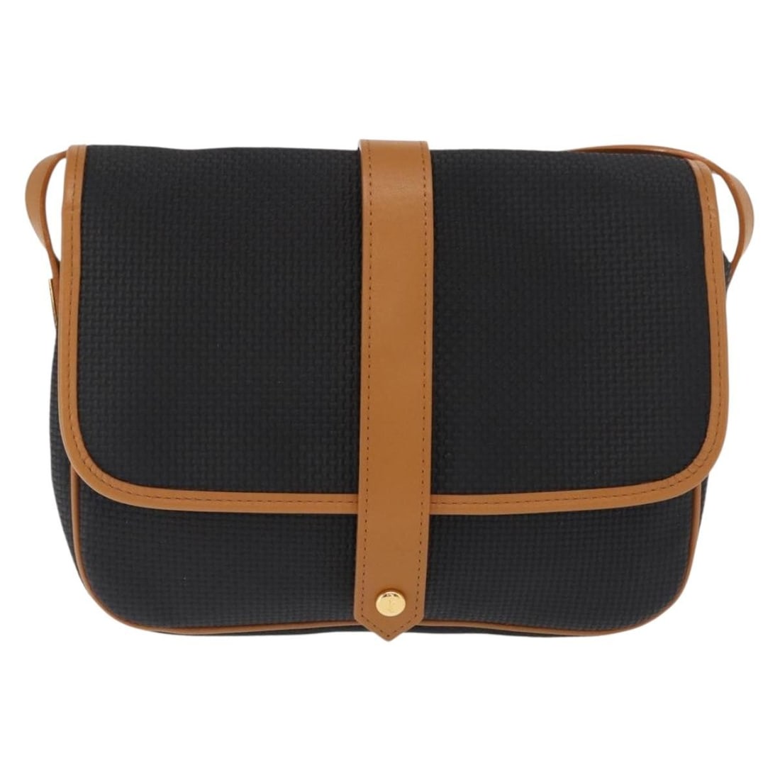 Saint Laurent Canvas Vintage Black Shoulder Bag 22cm by 16cm by 4cm: Saint Laurent Canvas Vintage Black Shoulder Bag 22cm by 16cm by 4cm This Saint Laurent vintage shoulder bag is crafted from black canvas with leather details. Designed for women, it features a shoulde