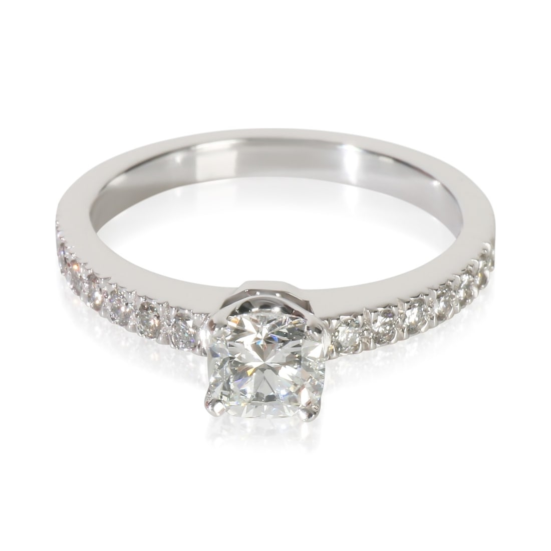 Platinum Cushion Novo Engagement Ring with 0.41ct Diamond by Tiffany & Co. (1 of 7)