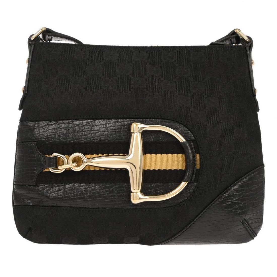 GG Shoulder Bag Black Canvas Small Gucci 141506 000926: GG Shoulder Bag Black Canvas Small Gucci 141506 000926 This Gucci GG Shoulder Bag is crafted from black canvas leather and features a small silhouette with a shoulder strap handle. Designed for casual