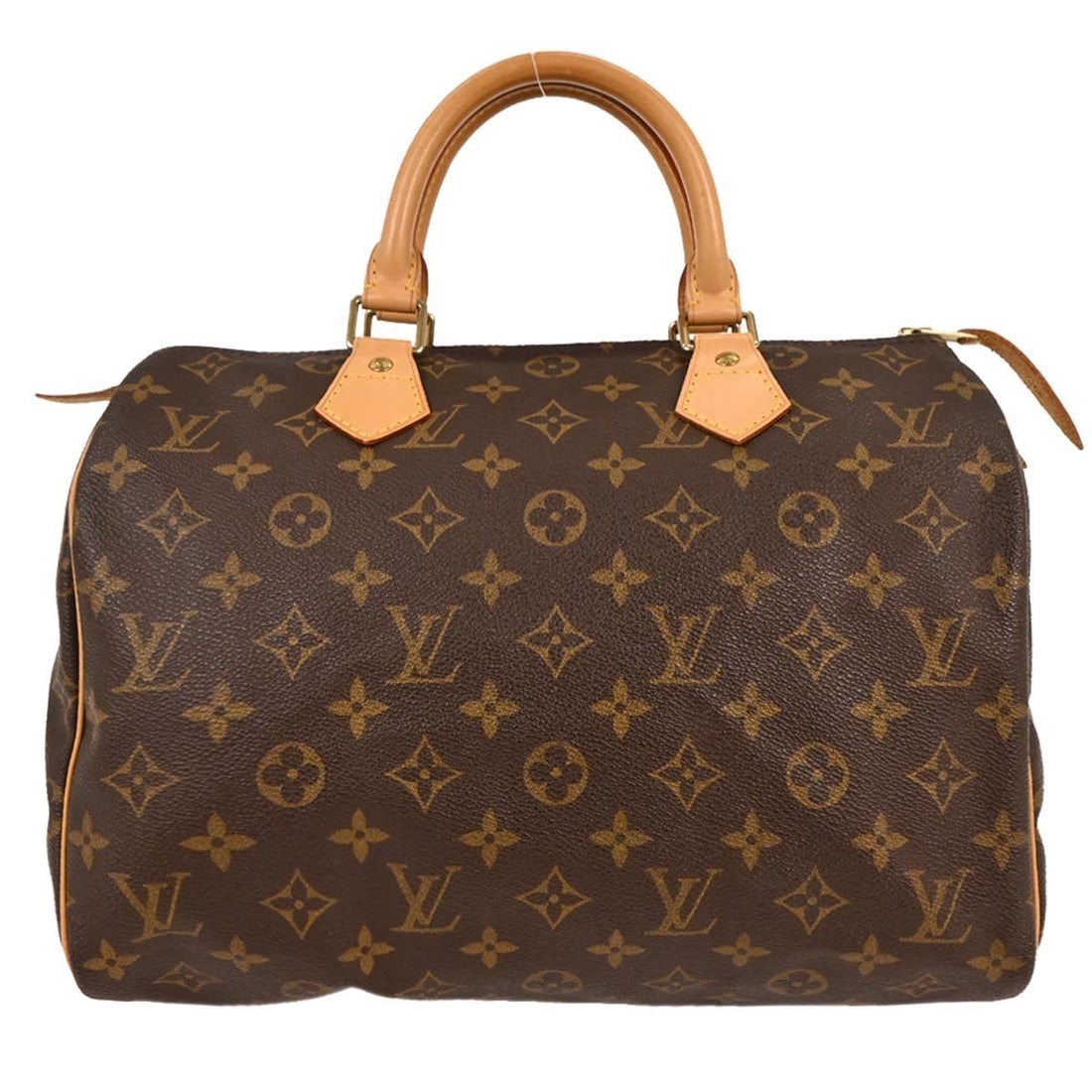 Louis Vuitton Speedy 30 Monogram Handbag M41526 Vintage Brown: Louis Vuitton Speedy 30 Monogram Handbag M41526 Vintage Brown Introducing the Louis Vuitton Monogram Speedy 30 Handbag, a timeless classic that exudes elegance and practicality. This medium-sized satc