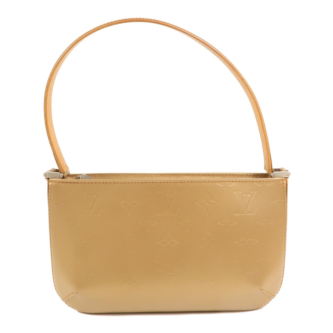 Louis Vuitton Fowler Monogram Matte Gold Shoulder Bag M55147 SHW: Louis Vuitton Fowler Monogram Matte Gold Shoulder Bag M55147 SHW This Louis Vuitton Fowler shoulder bag features the Monogram Matte design in a gold color. Crafted from PVC coated canvas, it is design