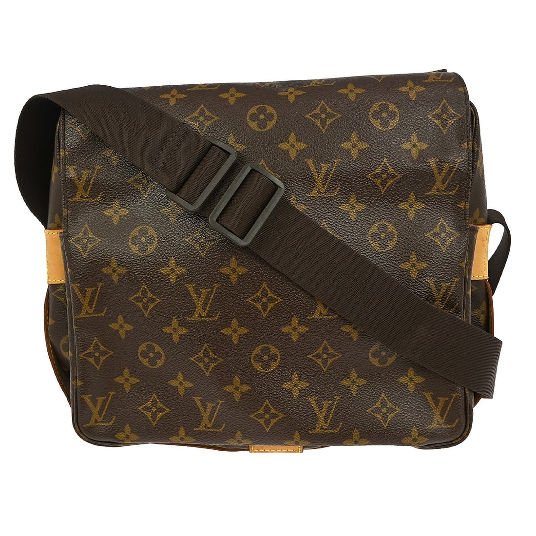 Louis Vuitton Naviglio Monogram Canvas Shoulder Bag M50205 Brown Medium: Louis Vuitton Naviglio Monogram Canvas Shoulder Bag M50205 Brown Medium This Louis Vuitton Naviglio shoulder bag features the iconic Monogram canvas exterior in brown, complemented by an Alcantara lin