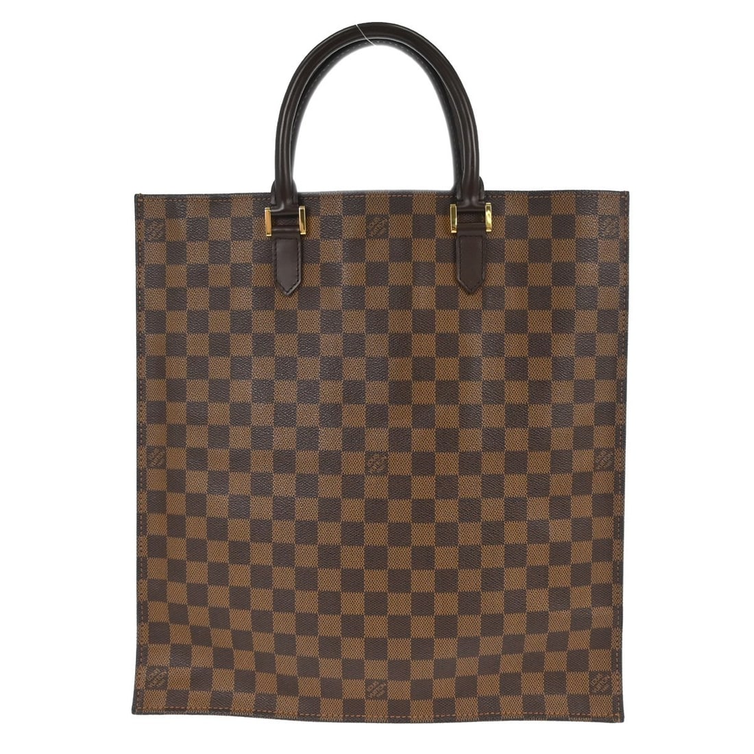 Louis Vuitton Sac Plat Damier Canvas Brown Tote Bag N51140: Louis Vuitton Sac Plat Damier Canvas Brown Tote Bag N51140 This Louis Vuitton Sac Plat tote handbag features the classic Damier canvas leather in a brown tone. Designed for casual occasions, it offers