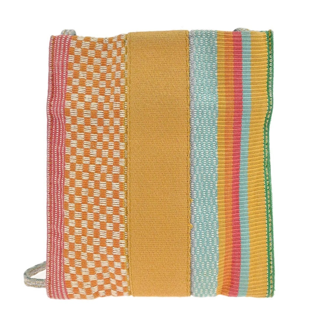 Hermes Onimaitou NY Madison Limited Edition Cotton Linen Crossbody Pochette: Hermes Onimaitou NY Madison Limited Edition Cotton Linen Crossbody Pochette This Hermes Onimaitou Madison Limited shoulder bag features a multicolor exterior crafted from a blend of 72% cotton and 28%