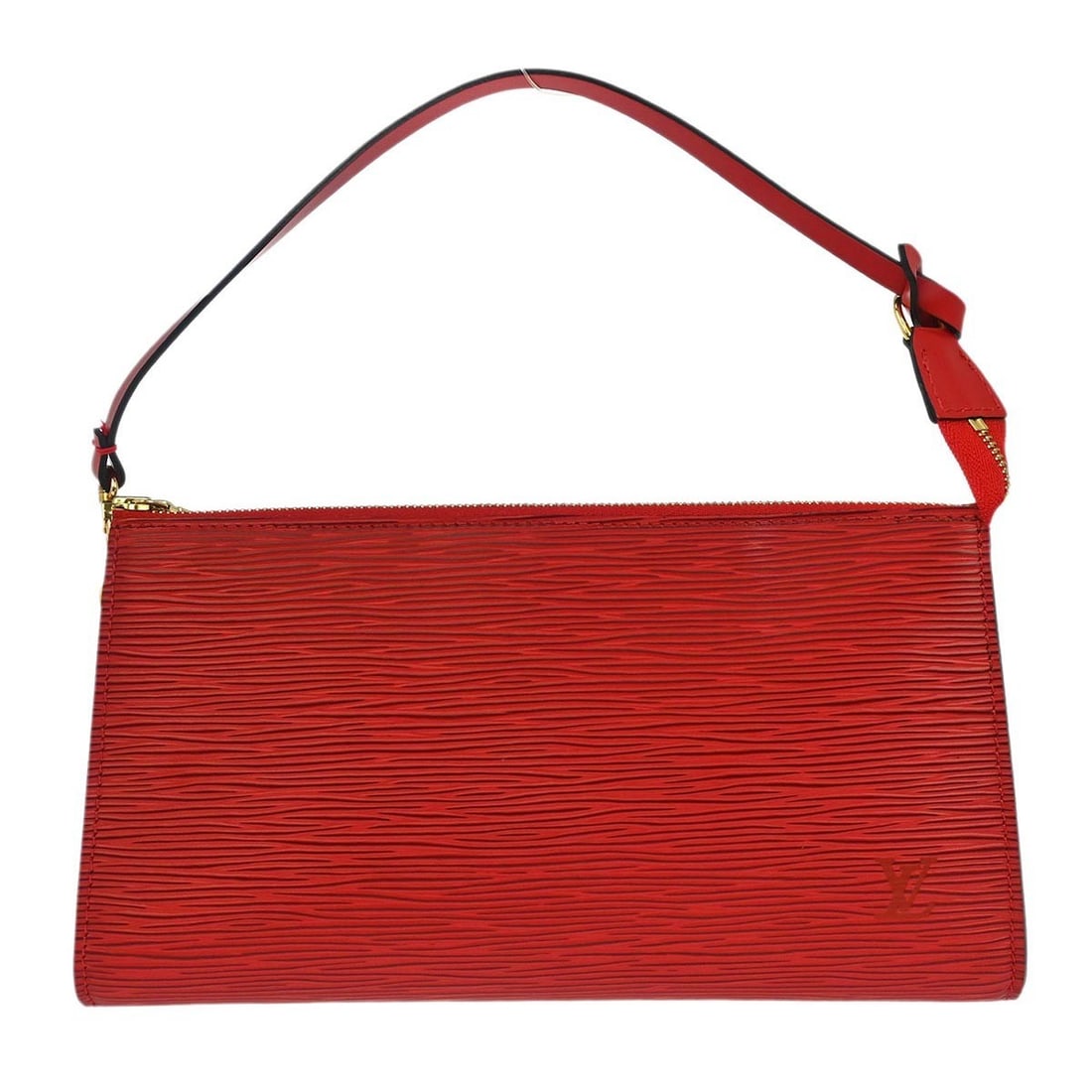 Louis Vuitton Red Epi Pochette Accessoires Handbag M52957 with Detachable Strap (1 of 7)