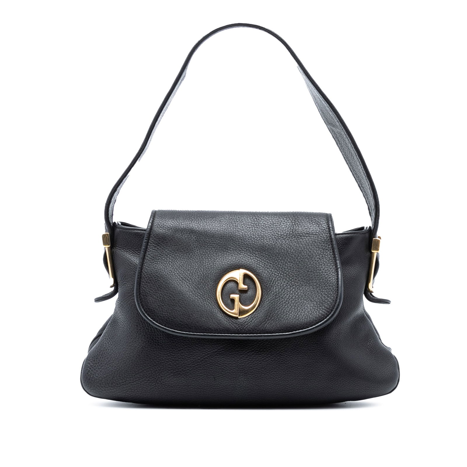 Gucci Leather 1973 Shoulder Bag Black Italy Model: Gucci Leather 1973 Shoulder Bag Black Italy Model The Gucci Leather 1973 Shoulder Bag is a stylish and functional accessory crafted from high-quality leather. It features a flat leather strap for comf
