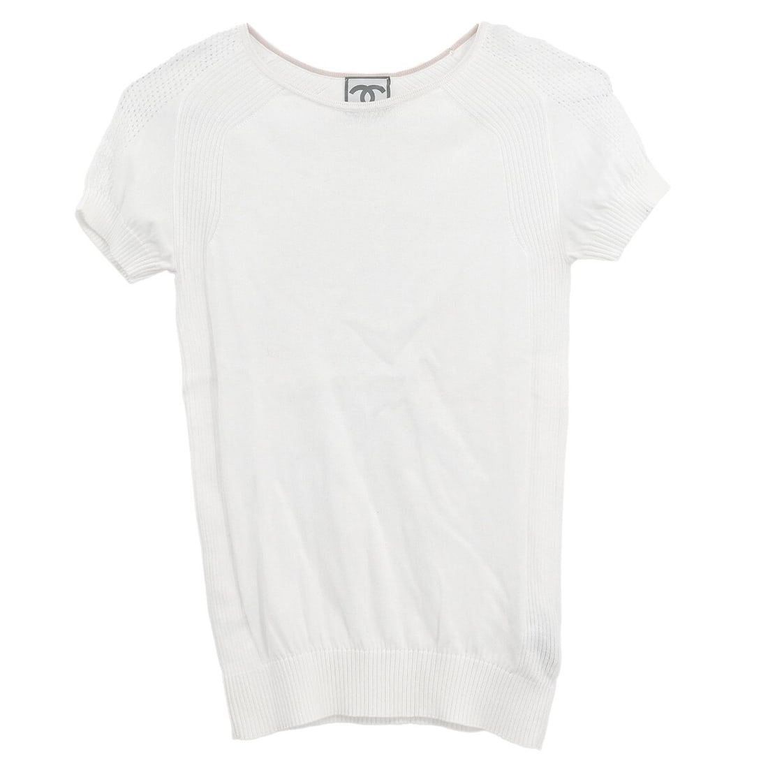 Chanel Vintage Sport Line White T-Shirt 08C Short Sleeve (1 of 10)