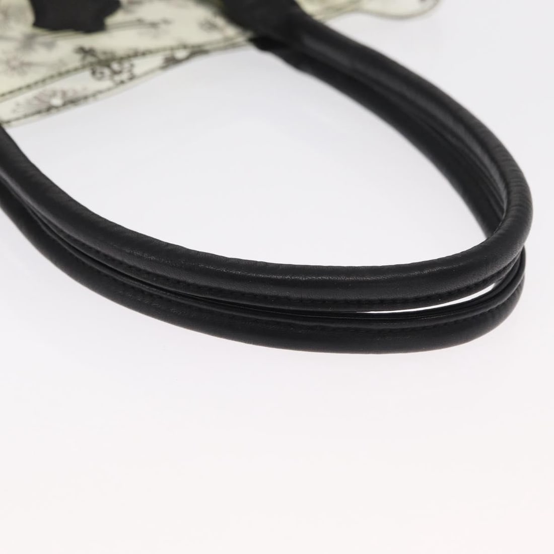 Clear Vinyl Chrome Hearts Handbag with 6.7 Inch Height - 7