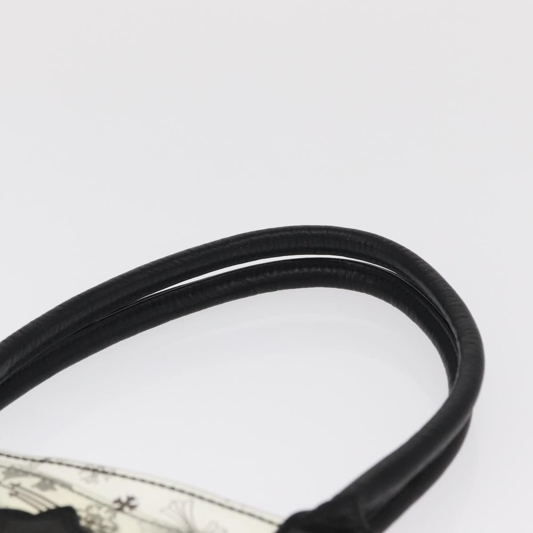 Clear Vinyl Chrome Hearts Handbag with 6.7 Inch Height - 8