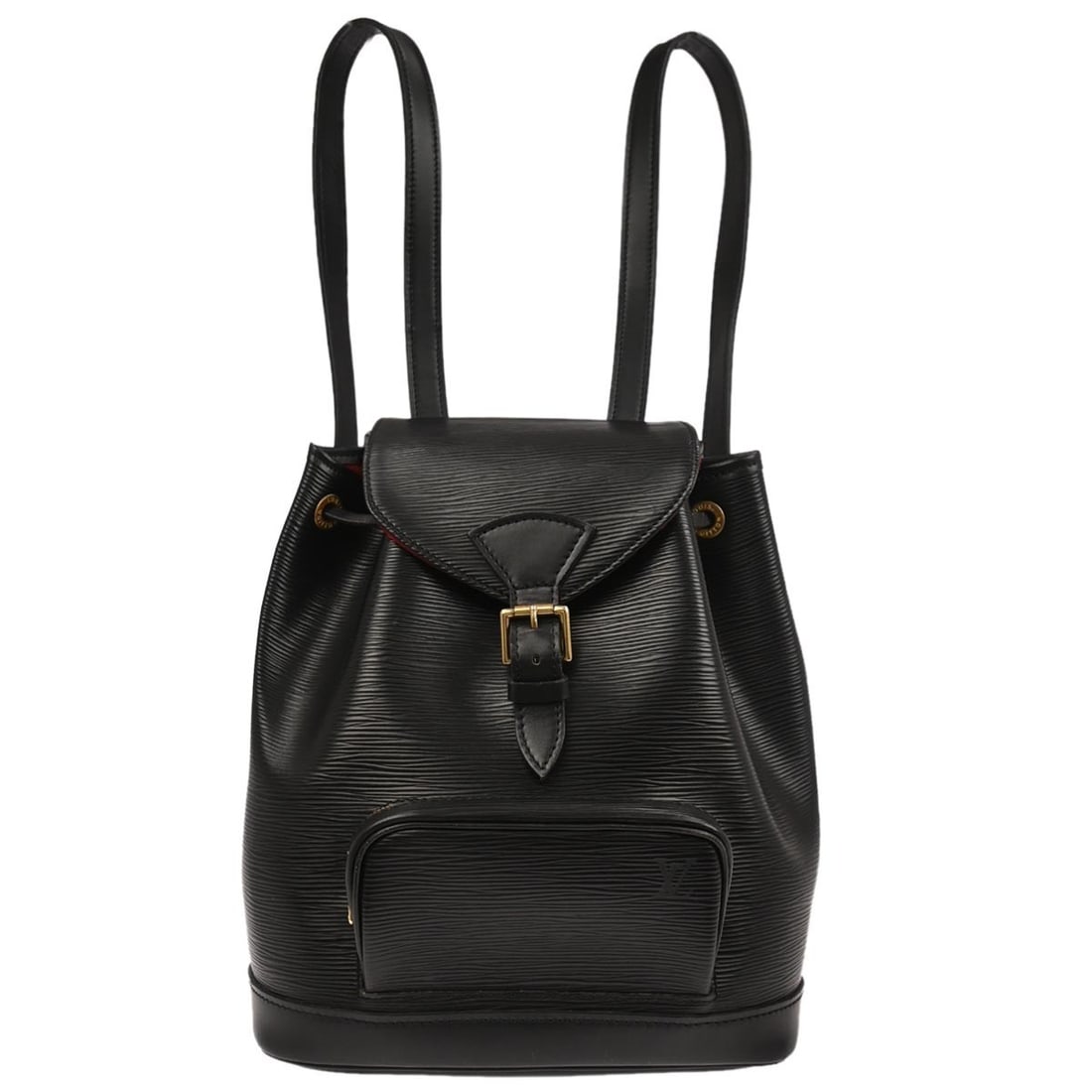 Black Epi Leather Montsouris MM Backpack Monaco Limited Edition by Louis Vuitton: Black Epi Leather Montsouris MM Backpack Monaco Limited Edition by Louis Vuitton This Louis Vuitton Montsouris MM backpack is crafted from black Epi leather and features a medium-sized design. It has