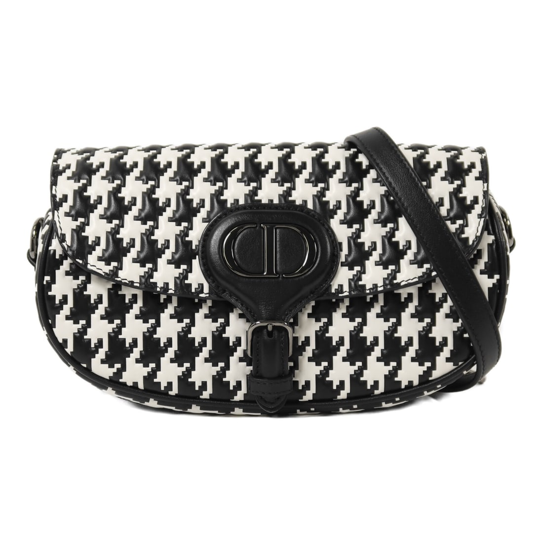 Dior Bobby East West Black and White Calfskin Leather Shoulder Bag: Dior Bobby East West Black and White Calfskin Leather Shoulder Bag This Christian Dior Bobby East West shoulder bag is crafted from black calfskin leather and features silver-tone hardware. It has a s
