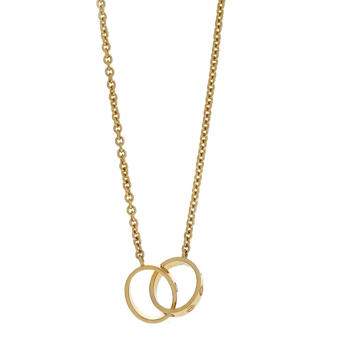 Cartier Au750 Gold Baby Love Charm Pendant Necklace (1 of 5)
