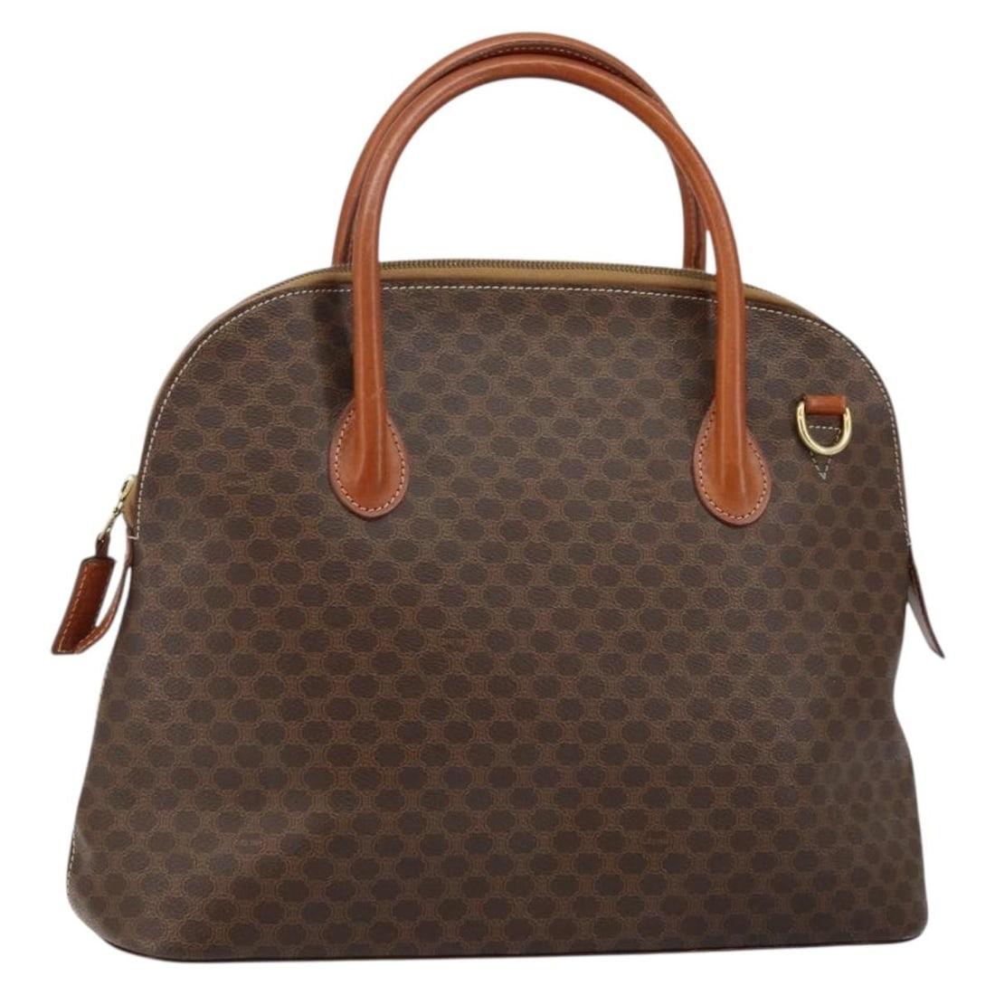 CELINE Macadam PVC Leather Hand Bag Brown Gold Made in Italy (1 of 18)