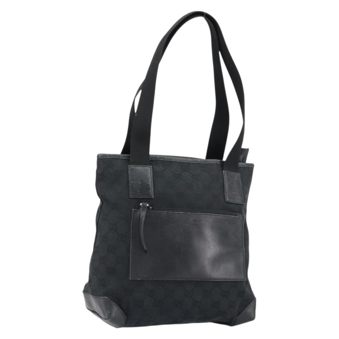 GUCCI GG Canvas Black Hand Bag 019 0402 Auth Italy (1 of 18)