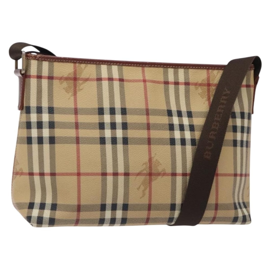 Burberry Nova Check Beige Gold Shoulder Bag PVC Made in Italy (1 of 18)