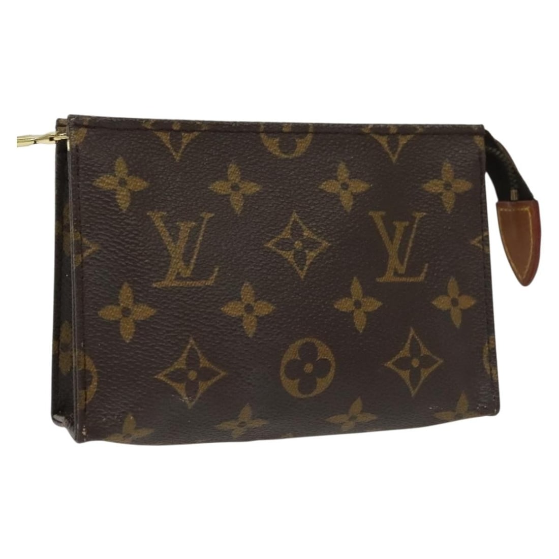 LOUIS VUITTON Monogram Poche Toilette 15 Pouch M47546 Auth France (1 of 17)