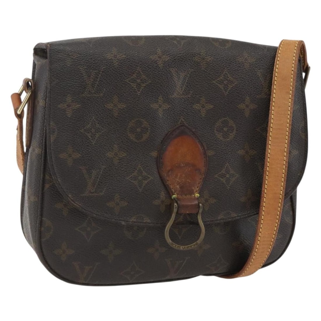 LOUIS VUITTON Monogram Saint Cloud GM Shoulder Bag M51242 Auth France: LOUIS VUITTON Monogram Saint Cloud GM Shoulder Bag M51242 Auth France Elevate your style with the LOUIS VUITTON Monogram Saint Cloud GM Shoulder Bag, an iconic piece crafted in France. This shoulder b