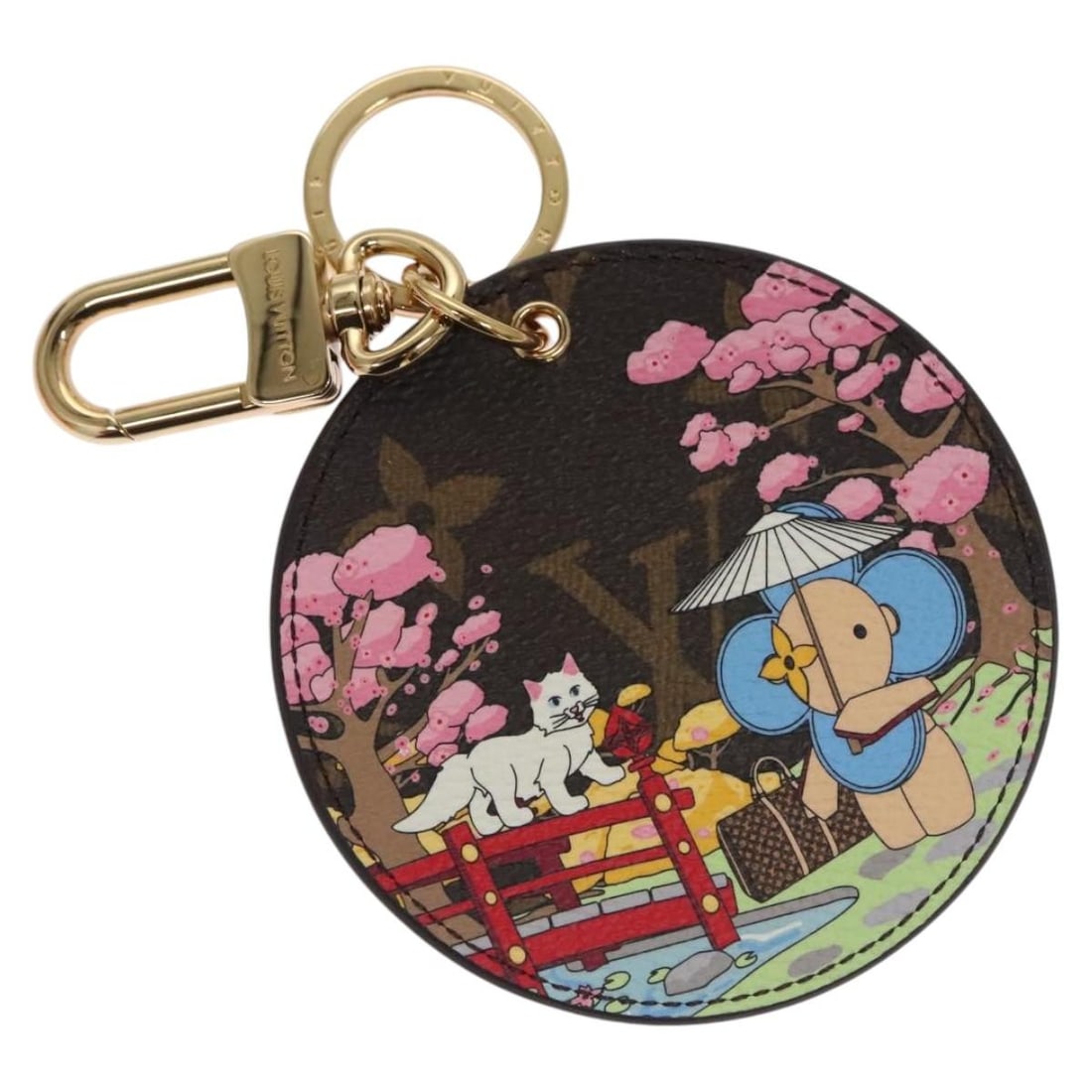 LOUIS VUITTON Monogram Canvas Key Ring M00499 with Dust Bag: LOUIS VUITTON Monogram Canvas Key Ring M00499 with Dust Bag This authentic Louis Vuitton Monogram Porte Cre Illustre Key Ring (M00499) is a stylish and practical accessory, perfect for holding your ke