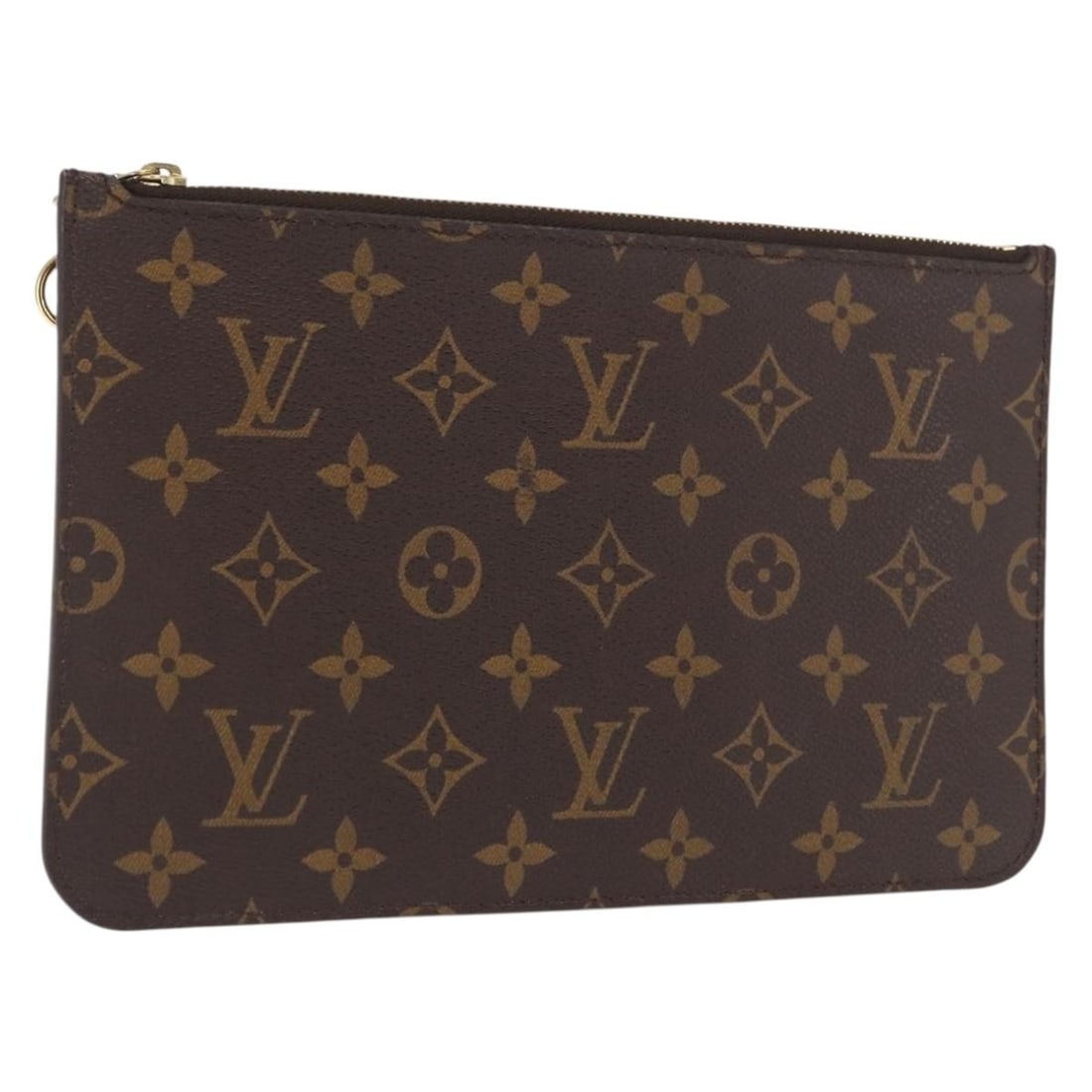 Neverfull MM Monogram Canvas Accessory Pouch by Louis Vuitton: Neverfull MM Monogram Canvas Accessory Pouch by Louis Vuitton This Louis Vuitton Monogram Neverfull MM accessory pouch features the iconic monogram canvas exterior. The pouch has a brown monogram patt