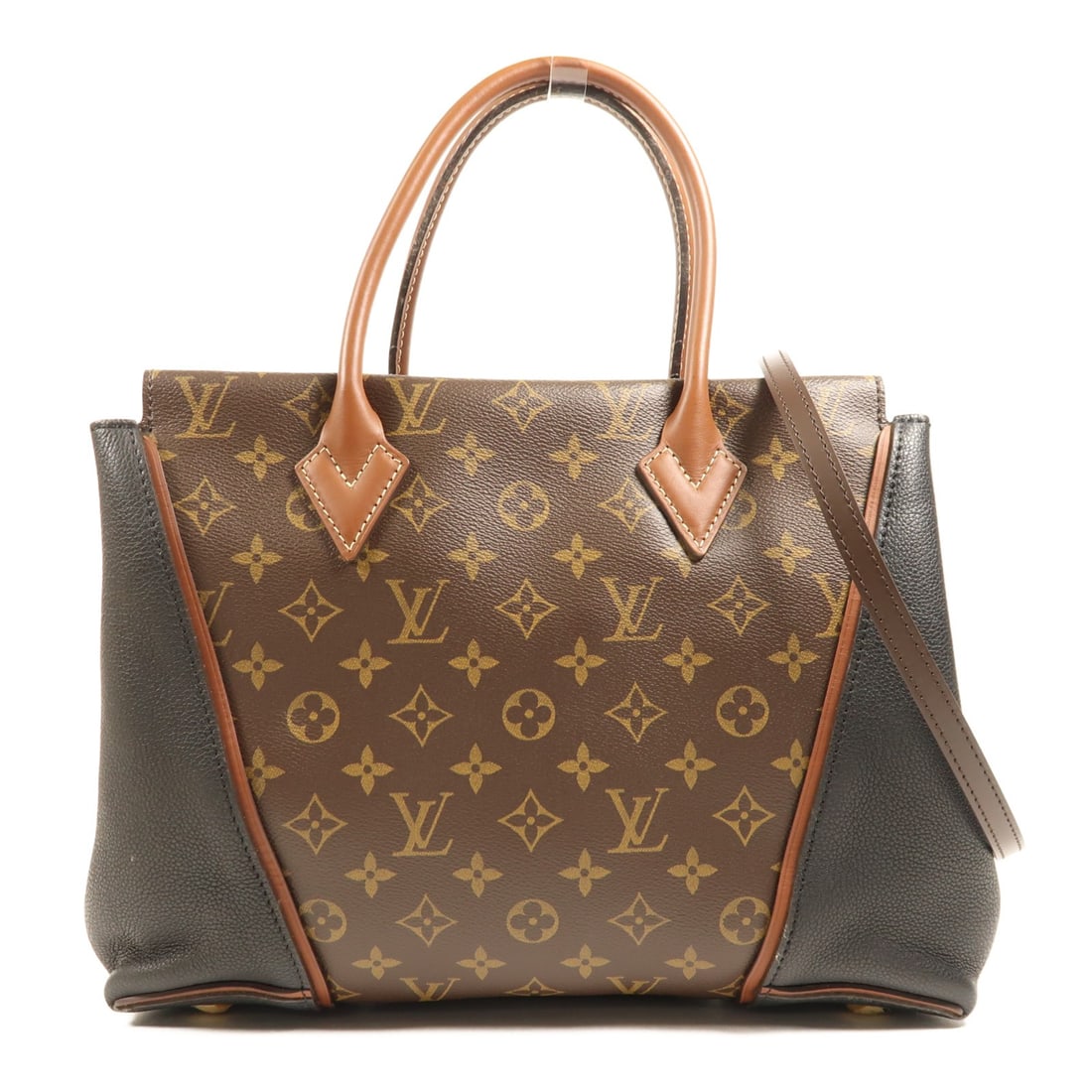 Louis Vuitton Monogram GHW Tote W PM 2 Way Shoulder Bag Brown: Louis Vuitton Monogram GHW Tote W PM 2 Way Shoulder Bag Brown This Louis Vuitton GHW Tote W PM 2 Way Shoulder Handbag showcases a stylish design in a classic monogram pattern, combining elegance with