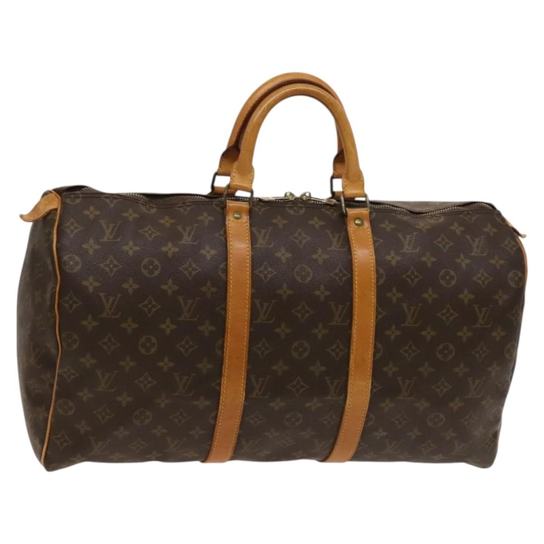 LOUIS VUITTON Monogram Keepall 50 Bag M41426 Authentic Travel Accessory (1 of 18)