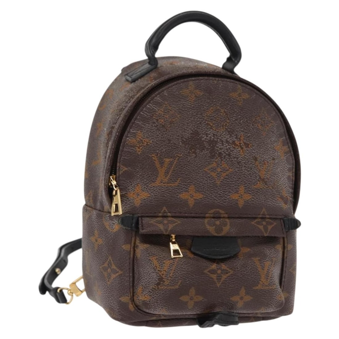 Louis Vuitton Palm Springs Mini Monogram Canvas Backpack M44873 France: Louis Vuitton Palm Springs Mini Monogram Canvas Backpack M44873 France This is a Louis Vuitton Palm Springs Mini Backpack, model M44873, crafted from the signature Monogram Canvas. Made in France, thi