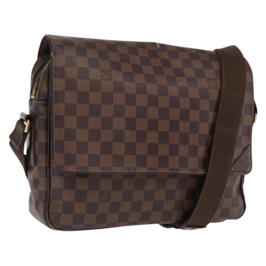 Louis Vuitton Shelton MM Damier Ebene Canvas Shoulder Bag N41149: Louis Vuitton Shelton MM Damier Ebene Canvas Shoulder Bag N41149 This is a Louis Vuitton Damier Ebene Shelton MM shoulder bag crafted from signature Damier Ebene canvas with brown trim. The bag featur