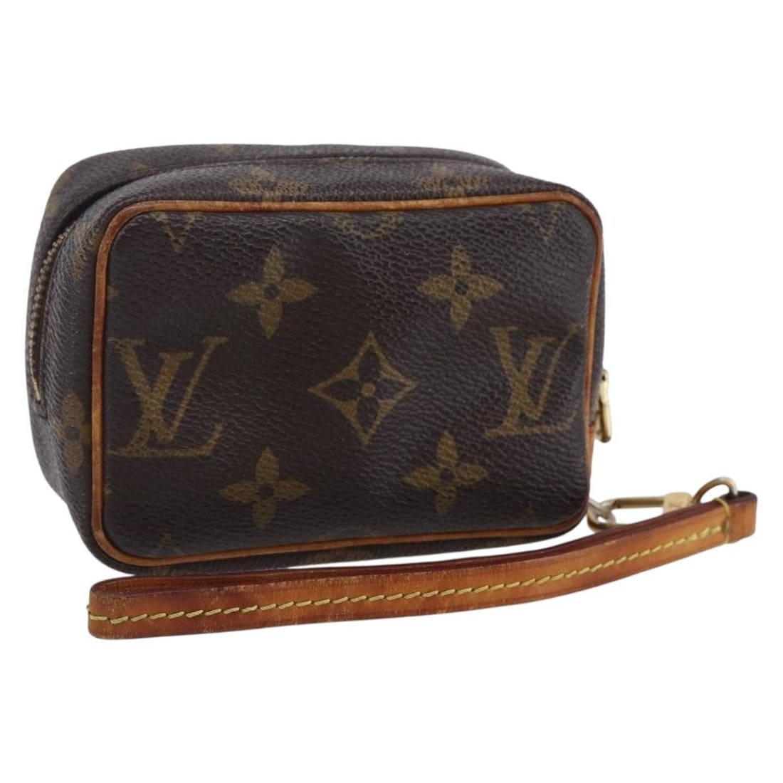 LOUIS VUITTON Monogram Trousse Wapity Pouch M58030 Authentic: LOUIS VUITTON Monogram Trousse Wapity Pouch M58030 Authentic This Louis Vuitton Monogram Trousse Wapity Pouch (M58030) is a chic accessory crafted from iconic Monogram Canvas. Designed for stylish fun