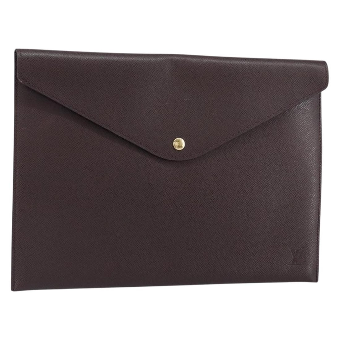 LOUIS VUITTON Taiga Leather Pouch Acajou M99087 Auth France: LOUIS VUITTON Taiga Leather Pouch Acajou M99087 Auth France Elevate your accessory collection with this authentic LOUIS VUITTON Taiga Document Case Pouch in a rich Acajou color. Crafted in France from