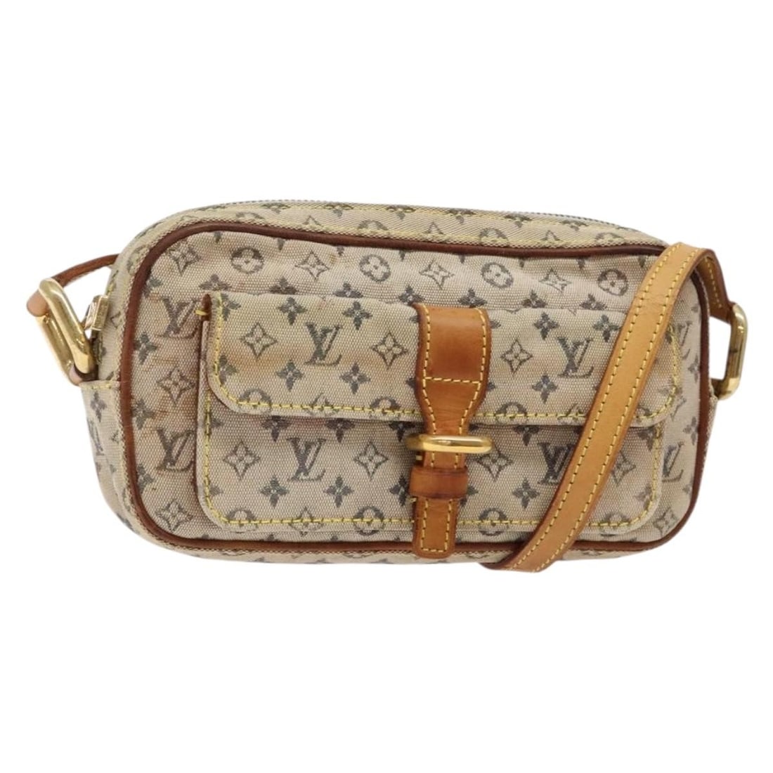 Blue Monogram Mini Canvas Juliet MM Shoulder Bag by Louis Vuitton M92004 (1 of 18)