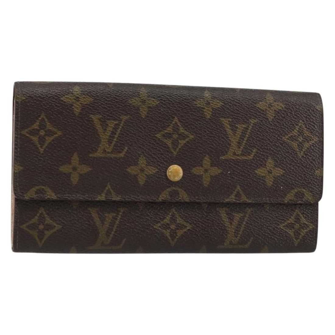 LOUIS VUITTON Monogram Pochette Wallet M61725 Auth France (1 of 18)