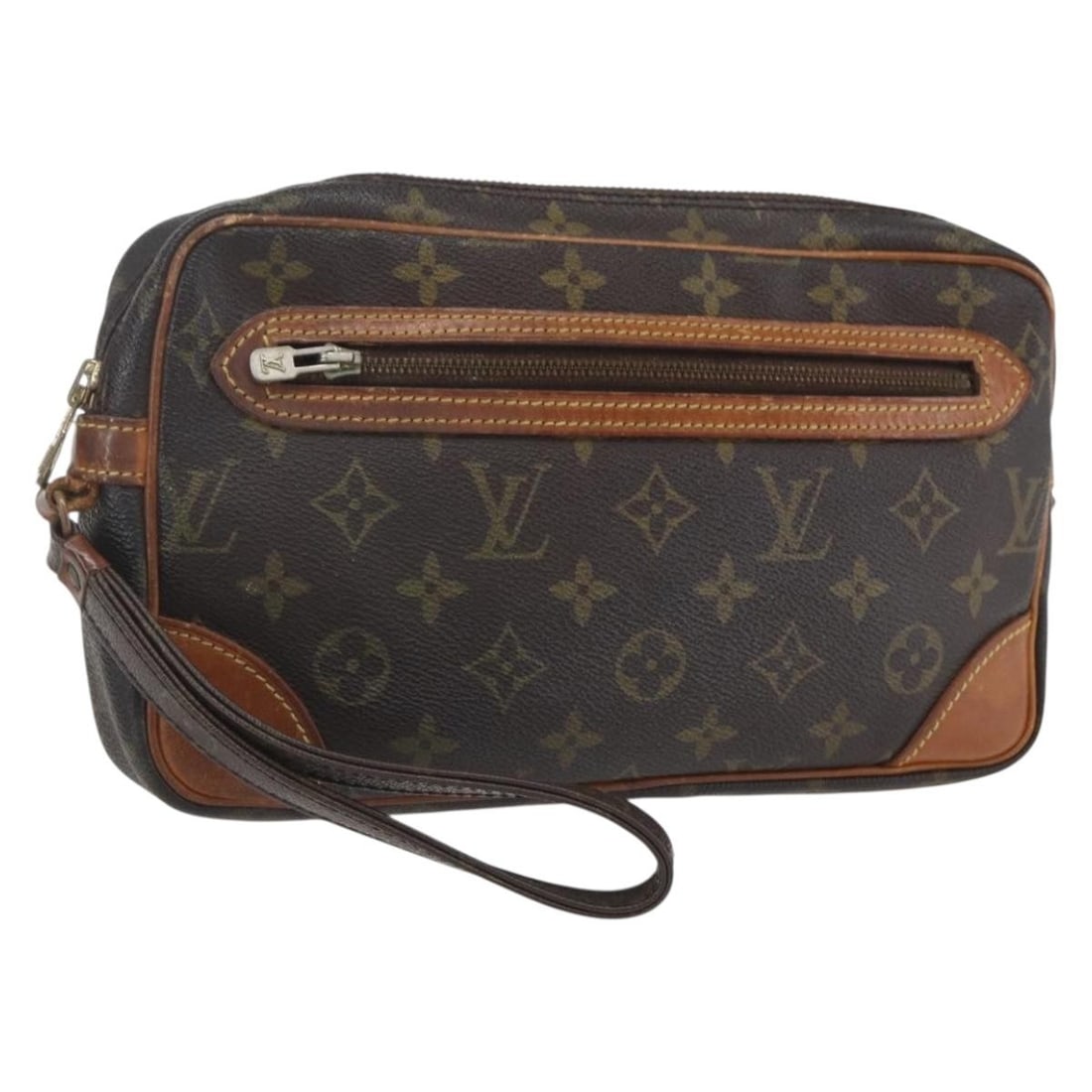 Louis Vuitton Monogram Canvas Marly Dragonne GM Clutch Bag M51825: Louis Vuitton Monogram Canvas Marly Dragonne GM Clutch Bag M51825 This Louis Vuitton Monogram Marly Dragonne GM clutch bag features the iconic monogram canvas exterior. The bag is designed in a classi