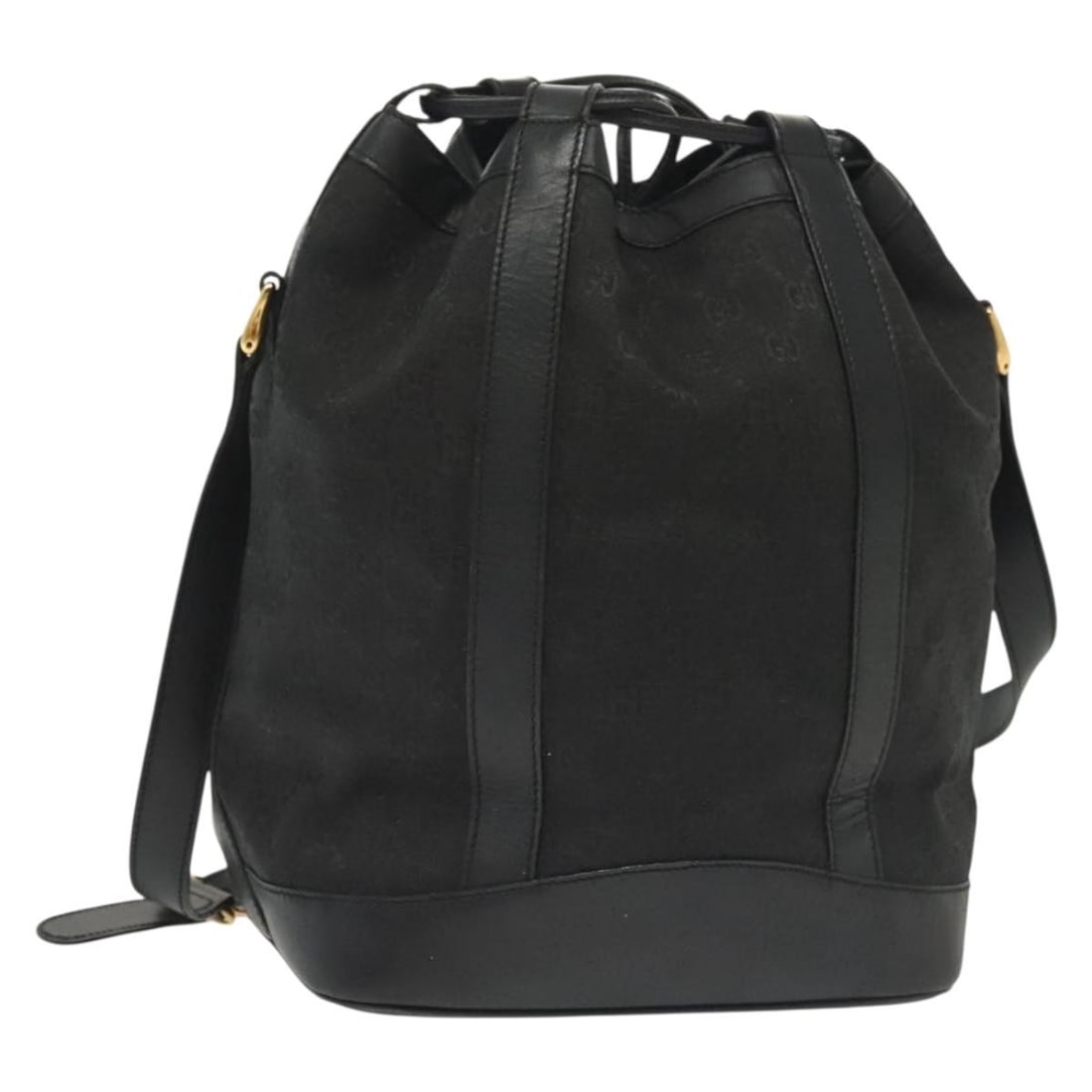 GUCCI GG Canvas Shoulder Bag Black Gold Made in Italy: GUCCI GG Canvas Shoulder Bag Black Gold Made in Italy This GUCCI GG Canvas Shoulder Bag is a stylish accessory crafted in Italy. Featuring a sophisticated black and gold color scheme, it is designed f