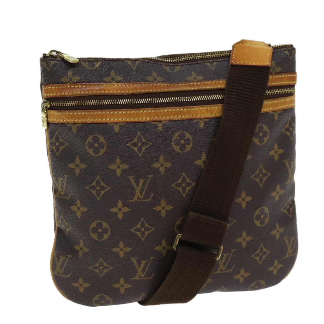 LOUIS VUITTON Monogram Pochette Bosphore Shoulder Bag M40044 Auth (1 of 18)