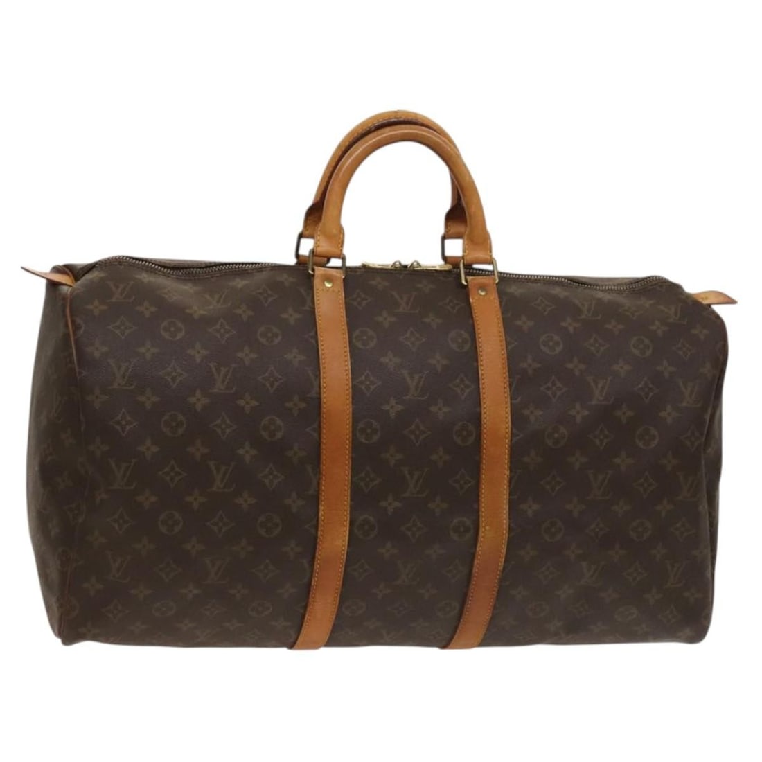 LOUIS VUITTON Monogram Keepall 55 Boston Bag M41424 Authenticated: LOUIS VUITTON Monogram Keepall 55 Boston Bag M41424 Authenticated The LOUIS VUITTON Monogram Keepall 55 Boston Bag is a classic travel accessory that embodies luxury and style. Crafted from durable Mo